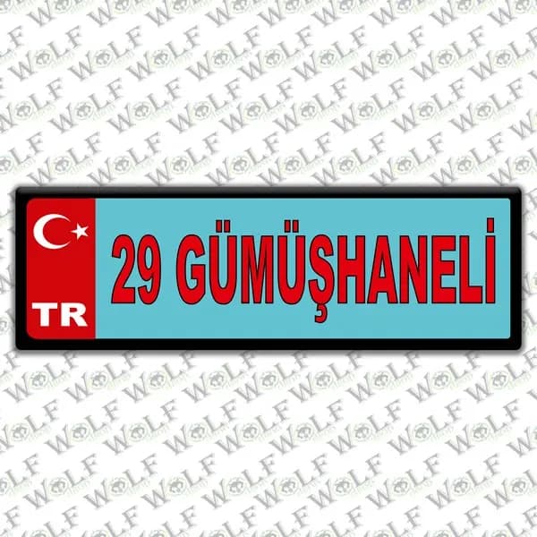 İllere Özel Damla Etiket ( 29 Gümüşhaneli ) / Pİ119
