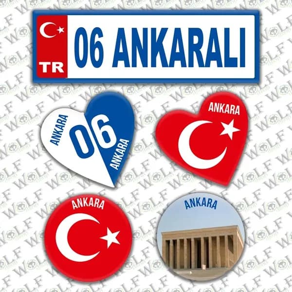 İllere Özel Damla Etiket ( 06 Ankaralı ) / Pİ025