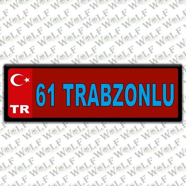İllere Özel Damla Etiket ( 61 Trabzonlu) / Pİ250