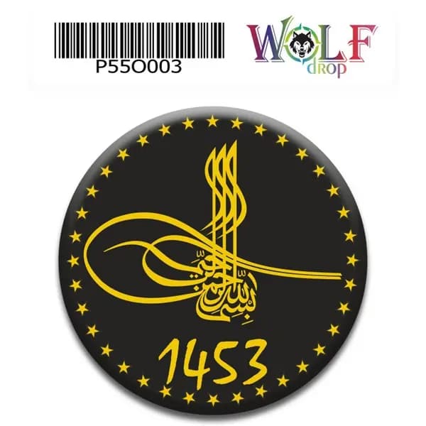 Osmanlı 5 cm Tekli Damla Etiket 003 / P55O003
