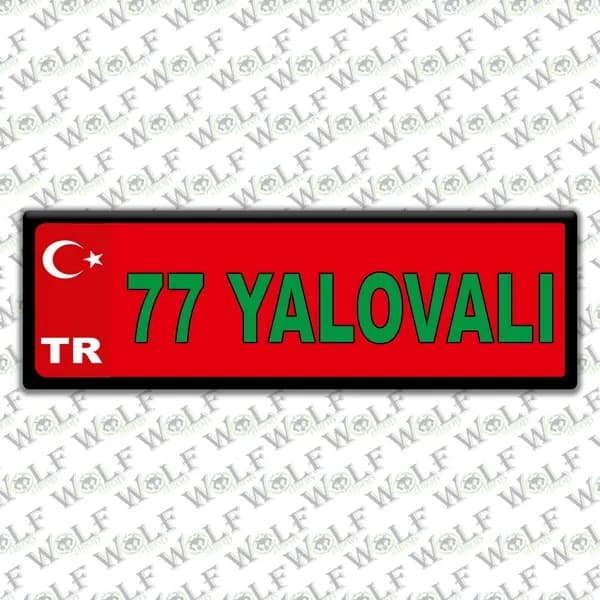 İllere Özel Damla Etiket ( 77 Yalovalı ) / Pİ312