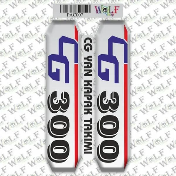 CG Akü Kapak Nikelajlı Damla Sticker 007 / PAC007