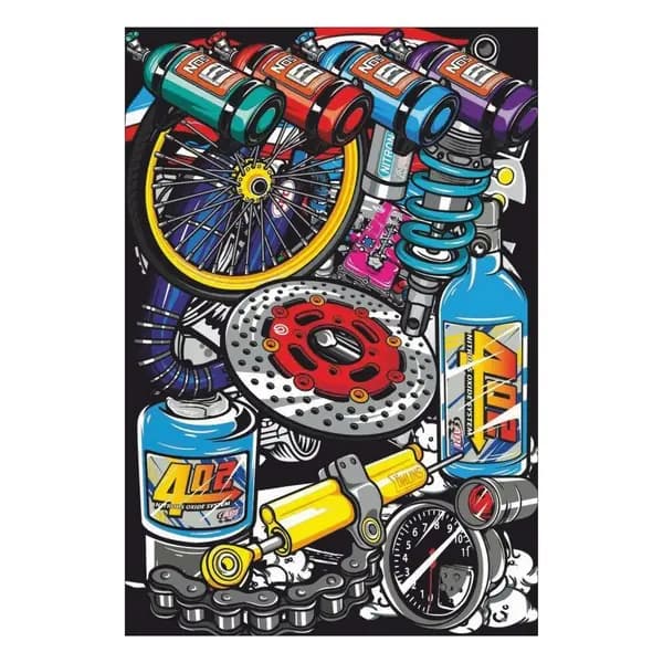 Graffiti A4 Sticker 009 / PSSH023