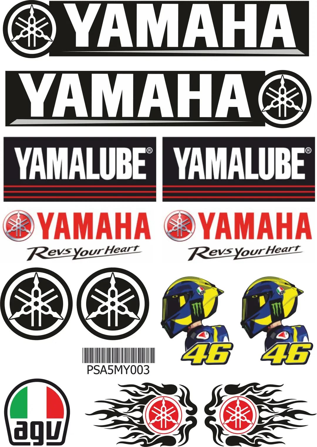 Yamaha A5 Sticker 003 / PSA5MY003
