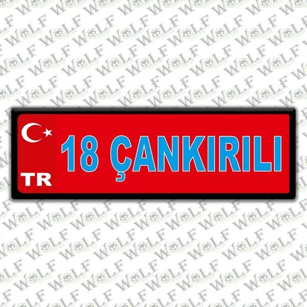 İllere Özel Damla Etiket ( 18 Çakırlı ) / Pİ075