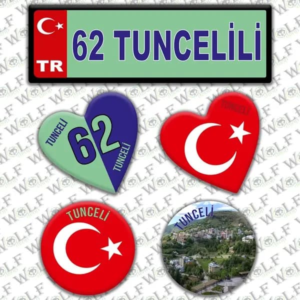 İllere Özel Damla Etiket ( 62 Tuncelili ) / Pİ251