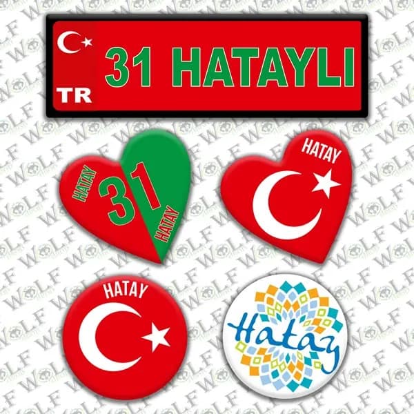 İllere Özel Damla Etiket ( 31 İskenderunlu, Hataylı ) / Pİ131