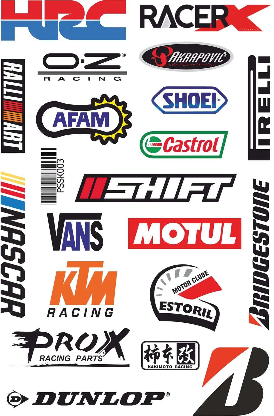 Karışık A4 Sticker 003 / PSSK003
