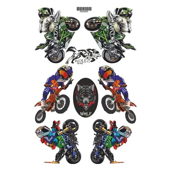 Motorcu A4 Sticker 004 / PSA3004