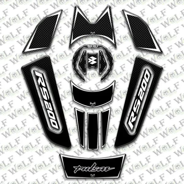 Bajaj Pulsar Rs 200 Tankpad Damla Etiket / B51T006