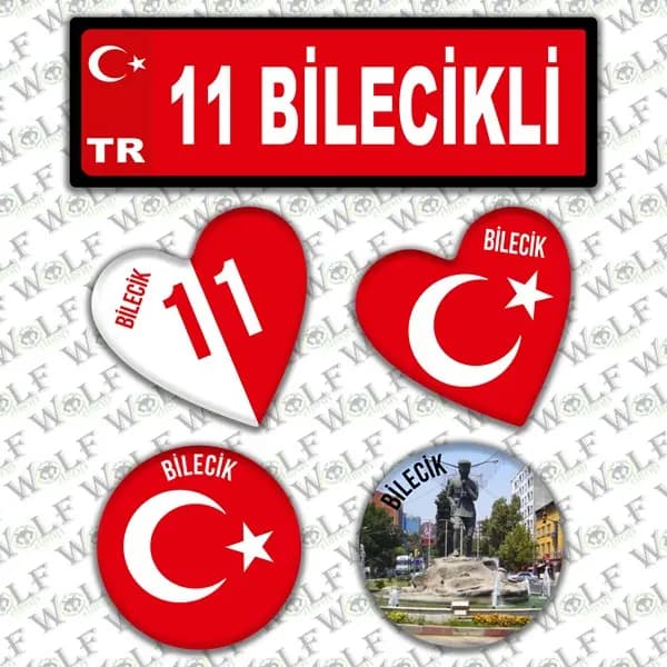 İllere Özel Damla Etiket ( 11 Bilecikli ) / Pİ047