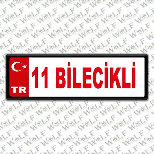 İllere Özel Damla Etiket ( 11 Bilecikli ) / Pİ050