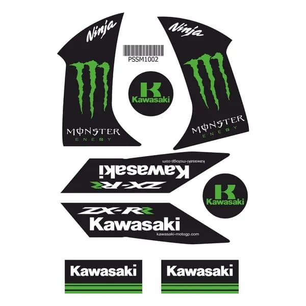 Kawasaki A4 Sticker 002 / PSSM1002
